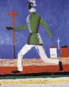 Kasimir Malevich The man running Sweden oil painting artist
